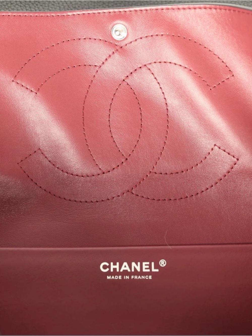 NEW 26S Chanel Black Grained Calfskin Maxi Blazy Flap Bag Handbag Small - Picture 6 of 16